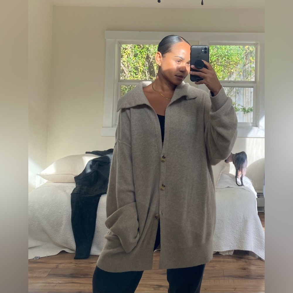 Free People Swim Too Deep Cashmere Cardi XL